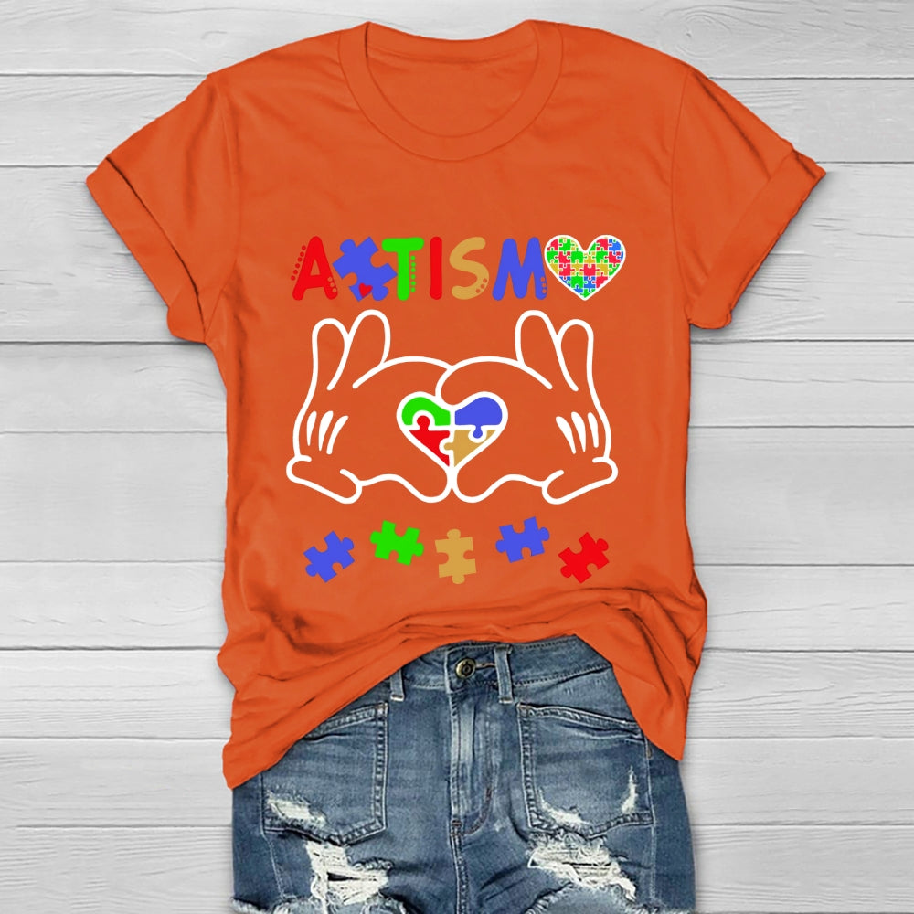 Autism Puzzle Heart Healthwear T-shirt
