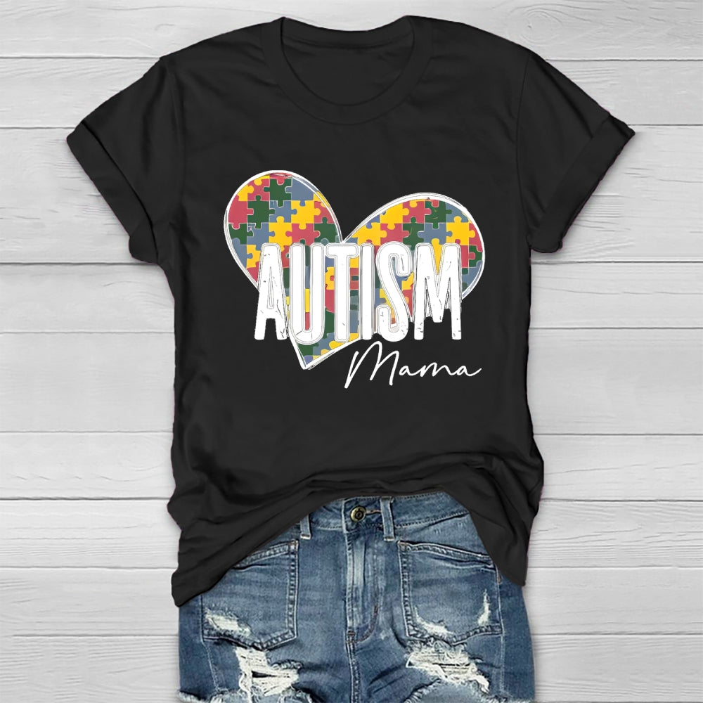 Autism Mama Puzzle Healthwear T-shirt