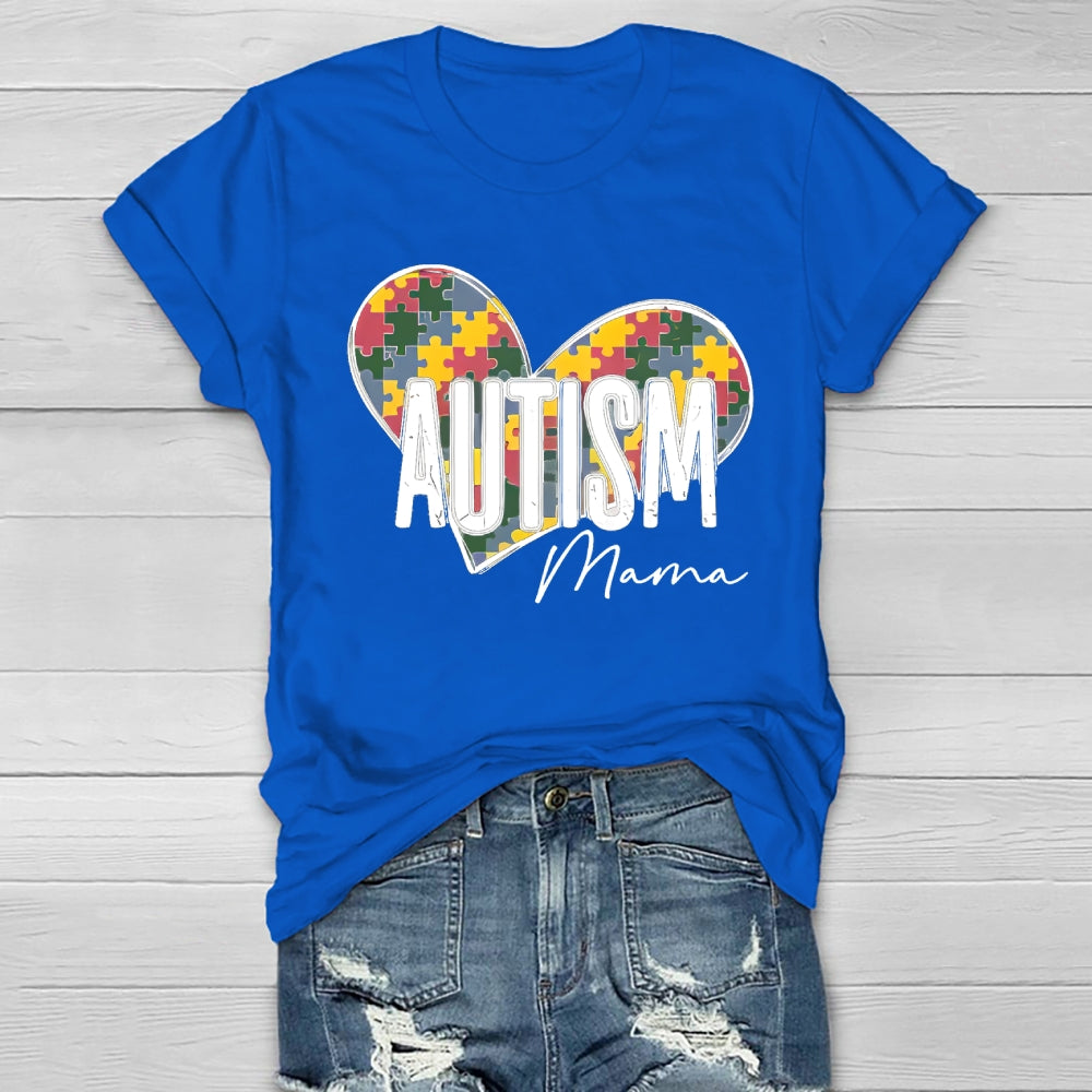 Autism Mama Puzzle Healthwear T-shirt