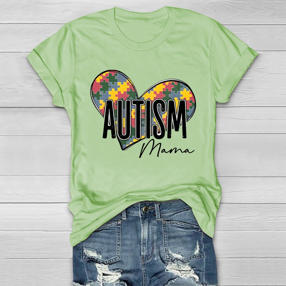 Autism Mama Puzzle Healthwear T-shirt