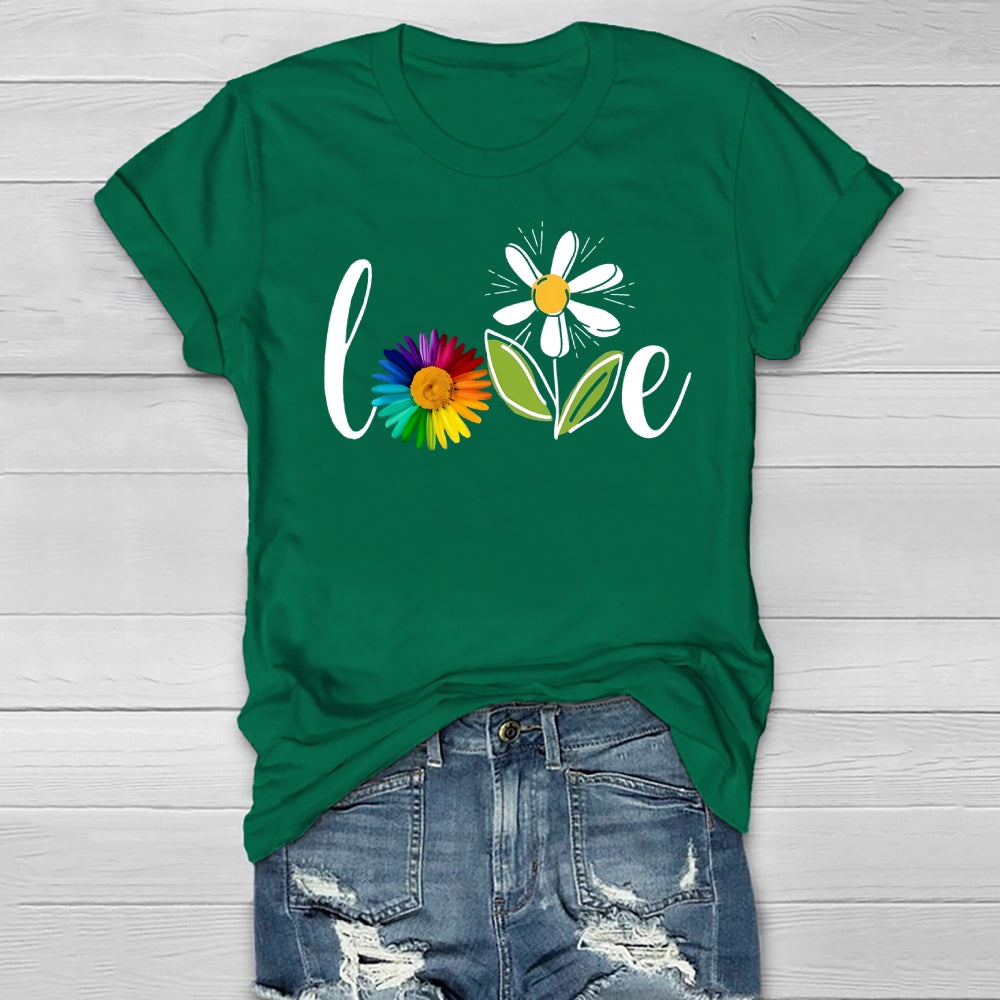 Love Flowers Healthwear T-shirt