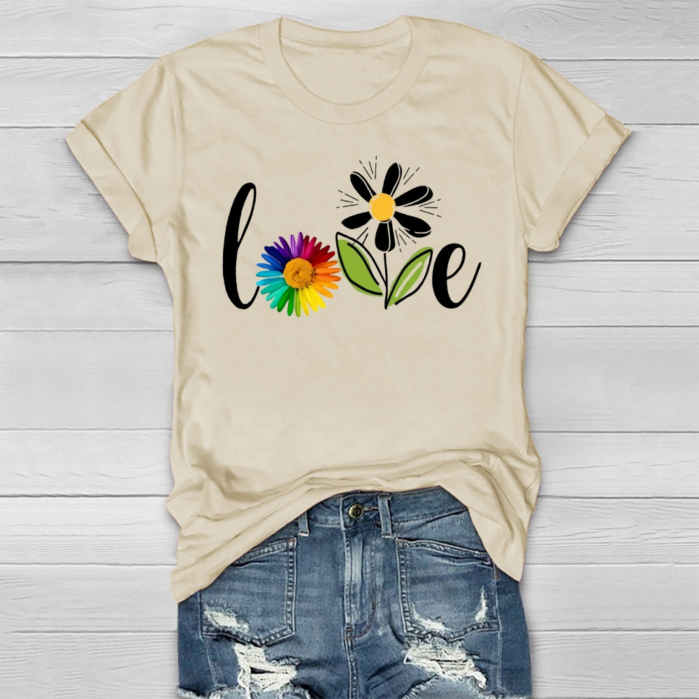 Love Flowers Healthwear T-shirt