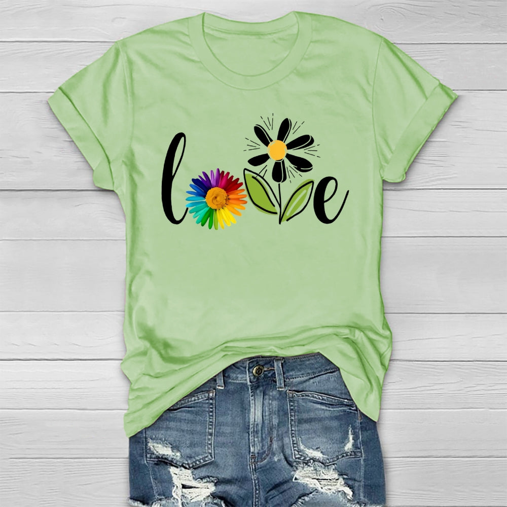 Love Flowers Healthwear T-shirt