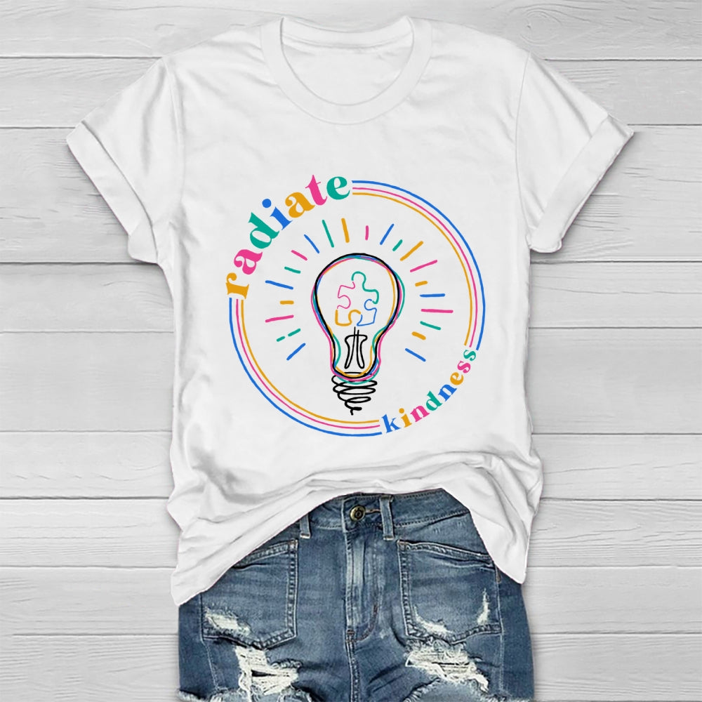 Radiate Kindness Light Bulb Healthwear T-shirt