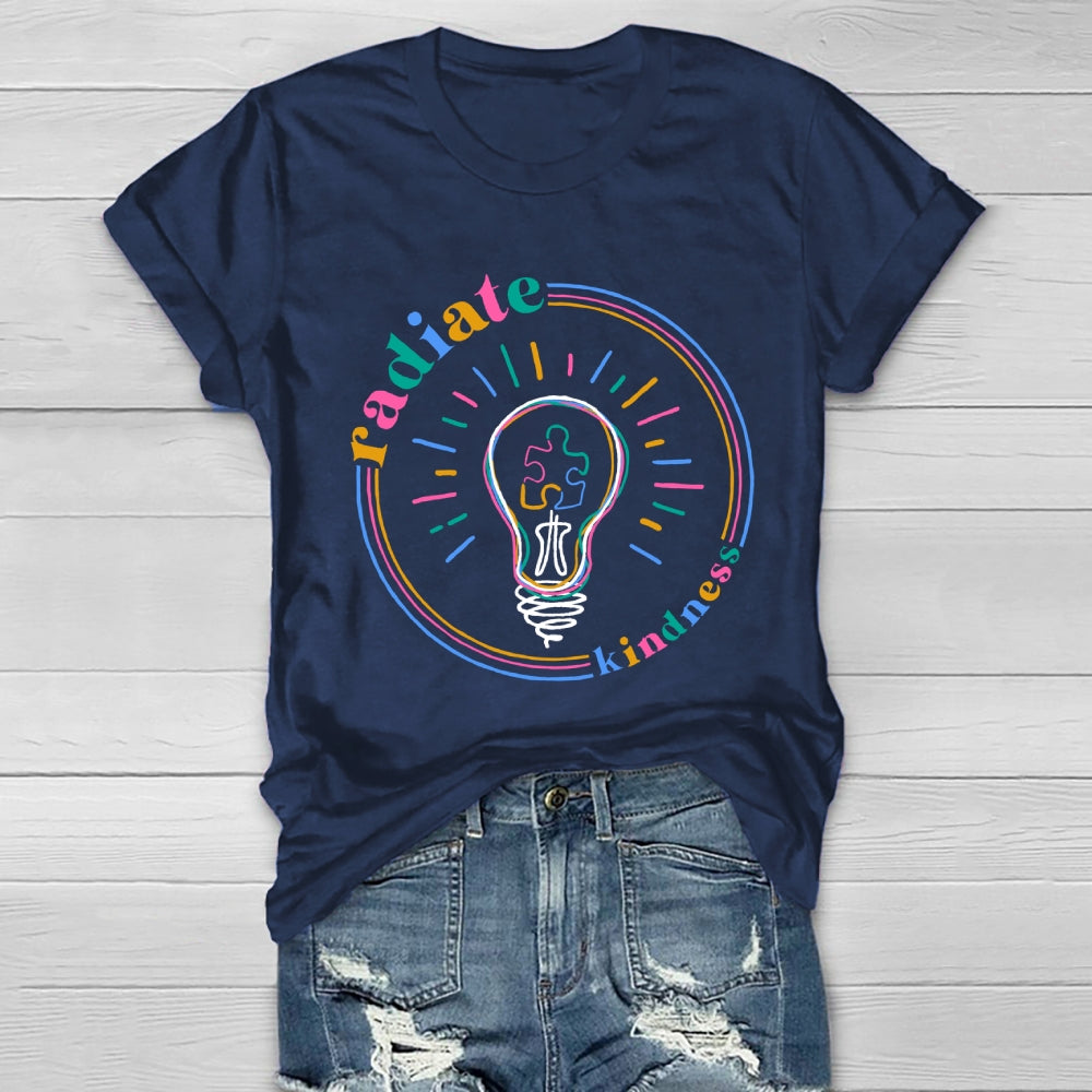 Radiate Kindness Light Bulb Healthwear T-shirt