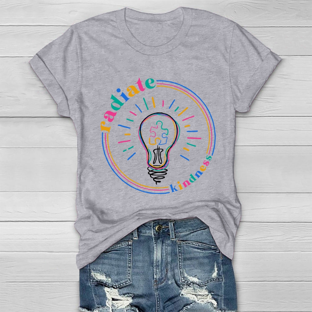 Radiate Kindness Light Bulb Healthwear T-shirt