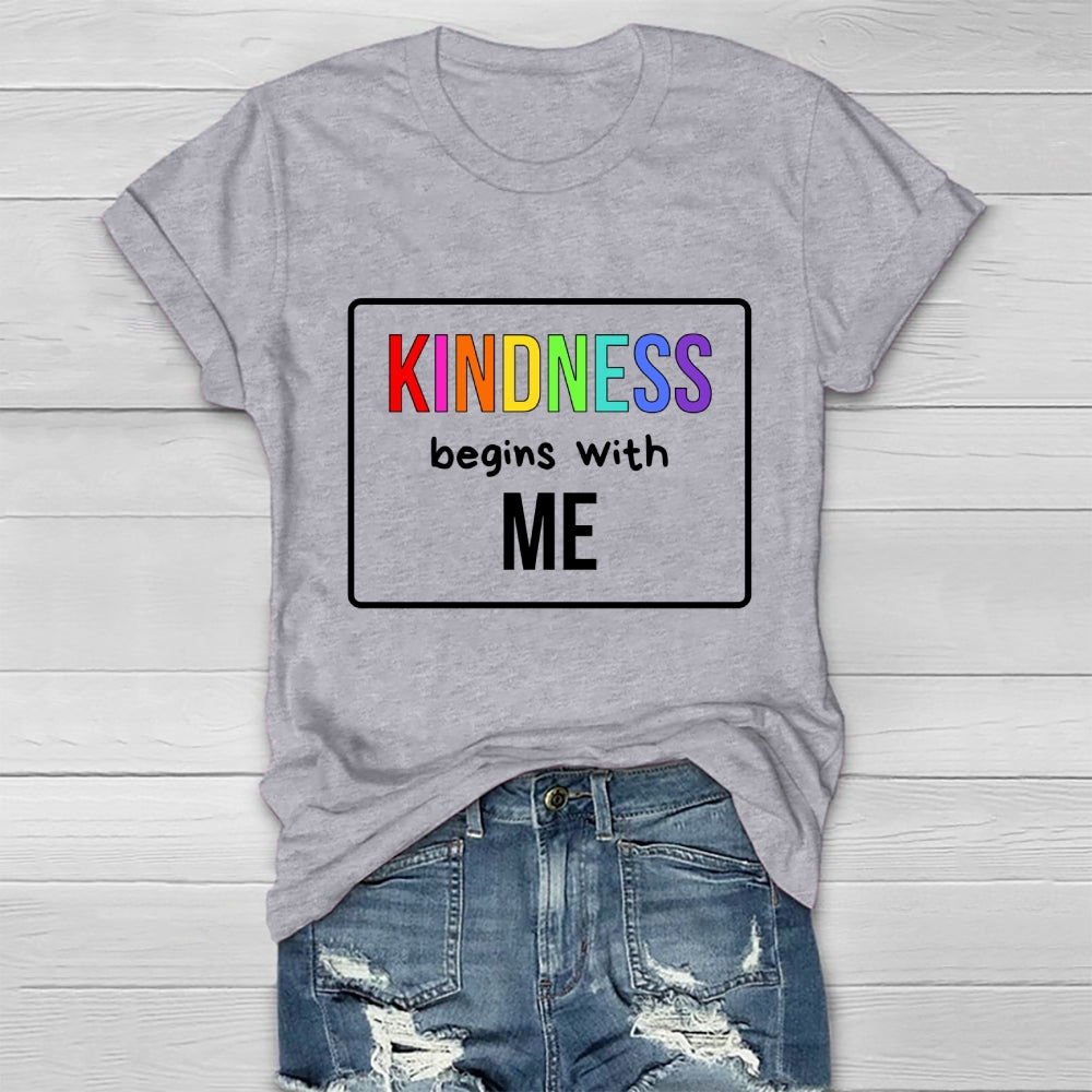 Kindness Begins With Me Healthwear T-shirt
