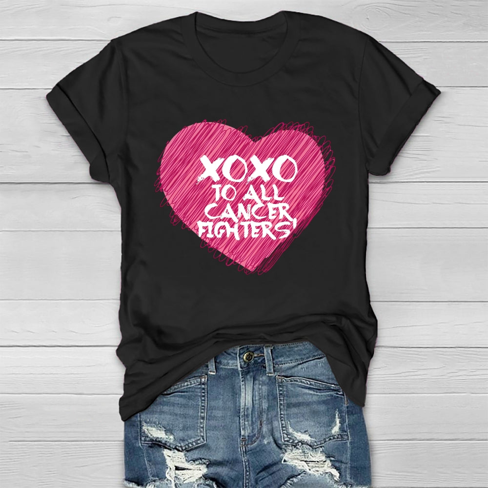 Xoxo To All Cancer Fighters Healthwear T-shirt