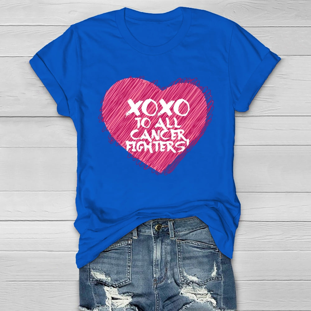 Xoxo To All Cancer Fighters Healthwear T-shirt