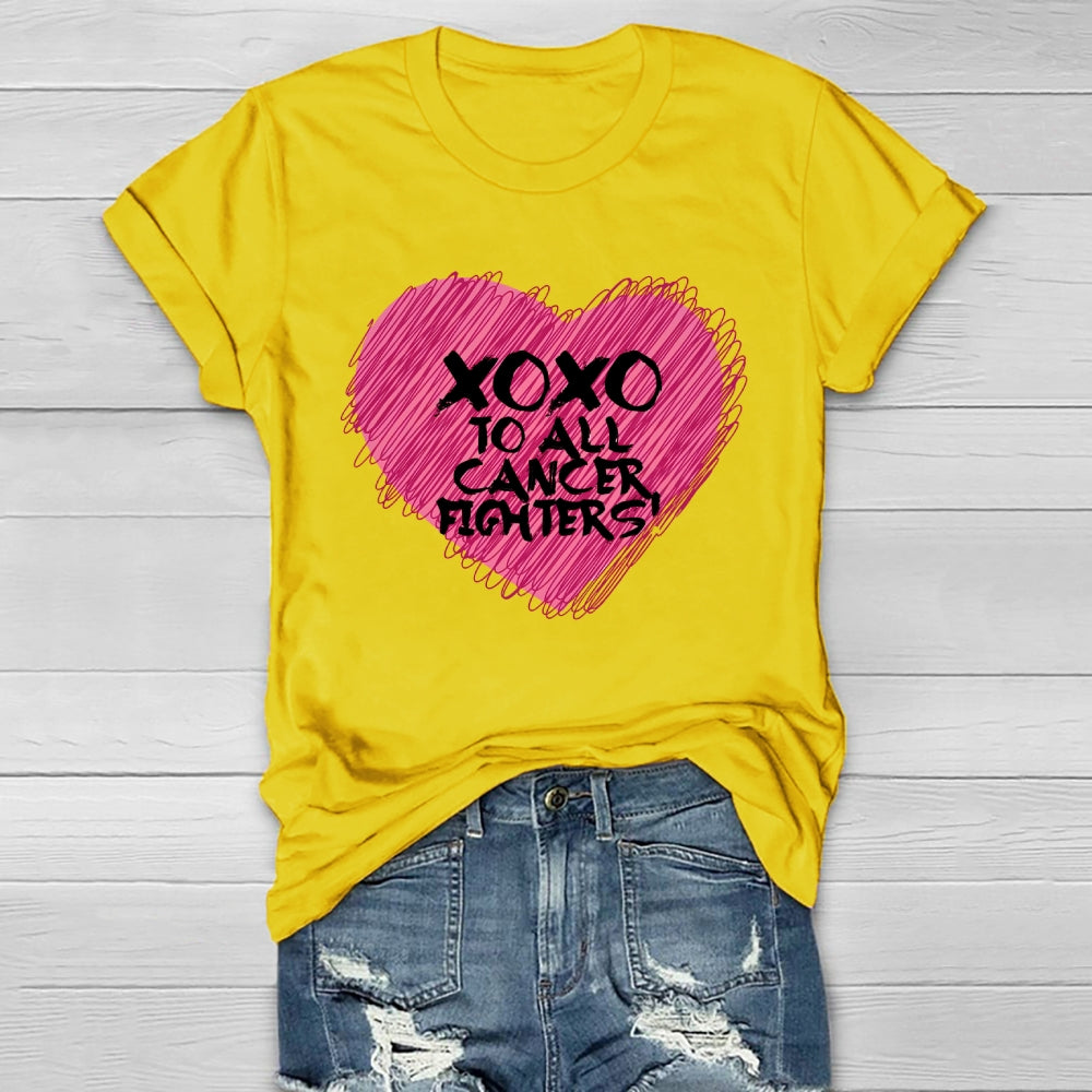 Xoxo To All Cancer Fighters Healthwear T-shirt