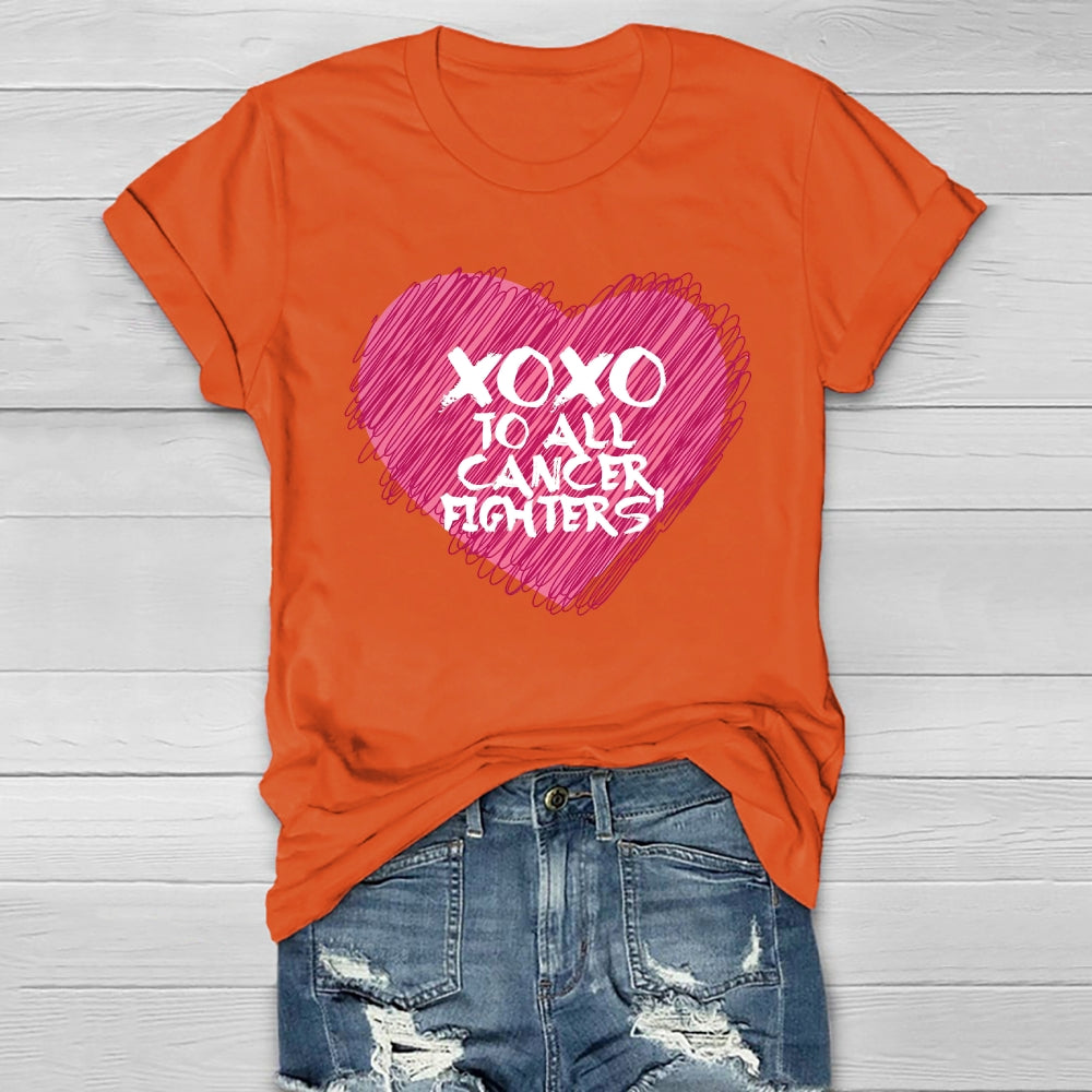 Xoxo To All Cancer Fighters Healthwear T-shirt