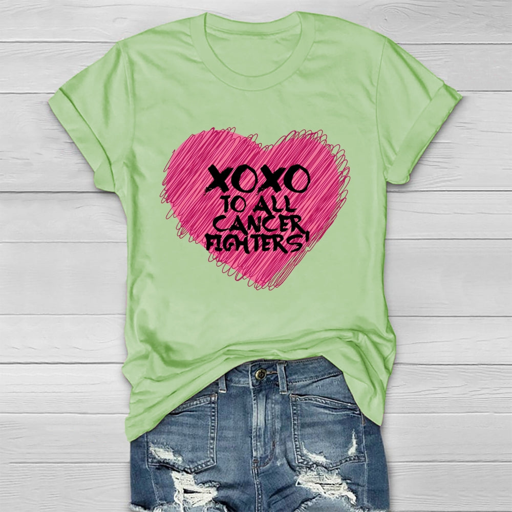 Xoxo To All Cancer Fighters Healthwear T-shirt