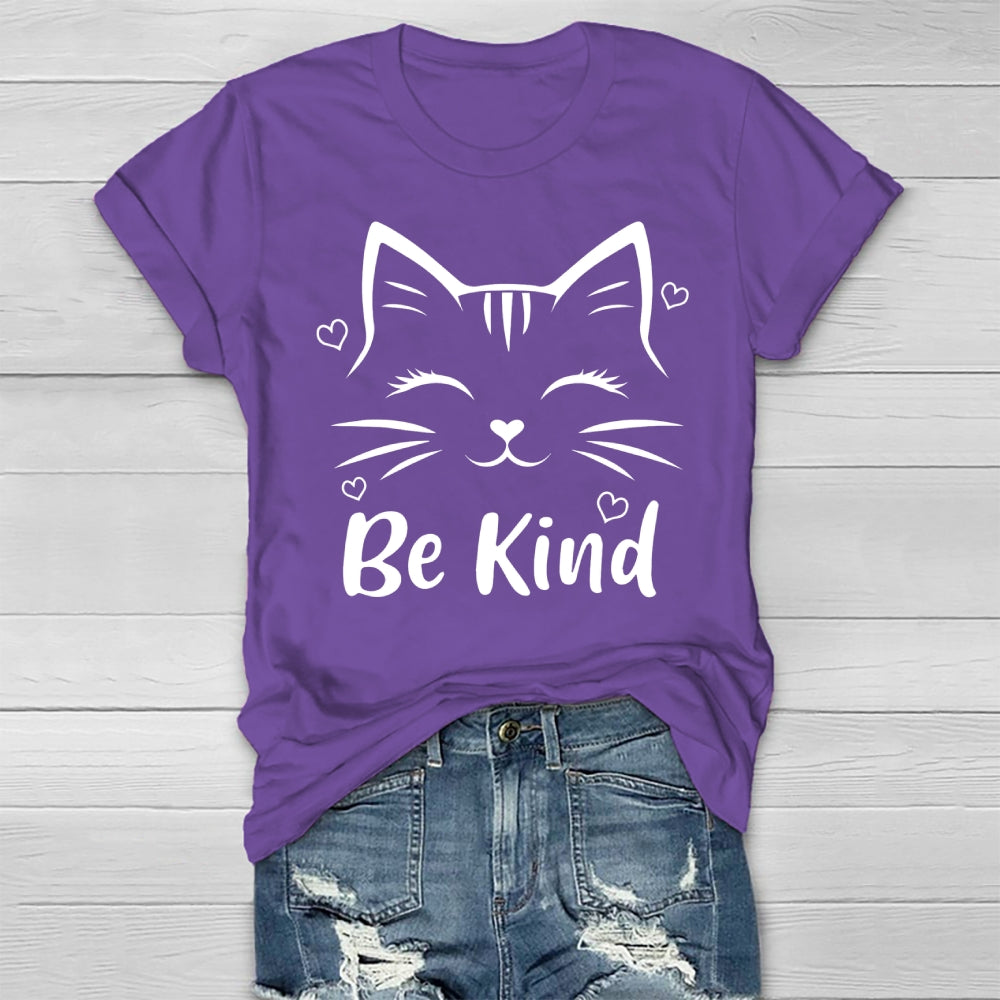 Be Kind Cute Cat Healthwear T-shirt