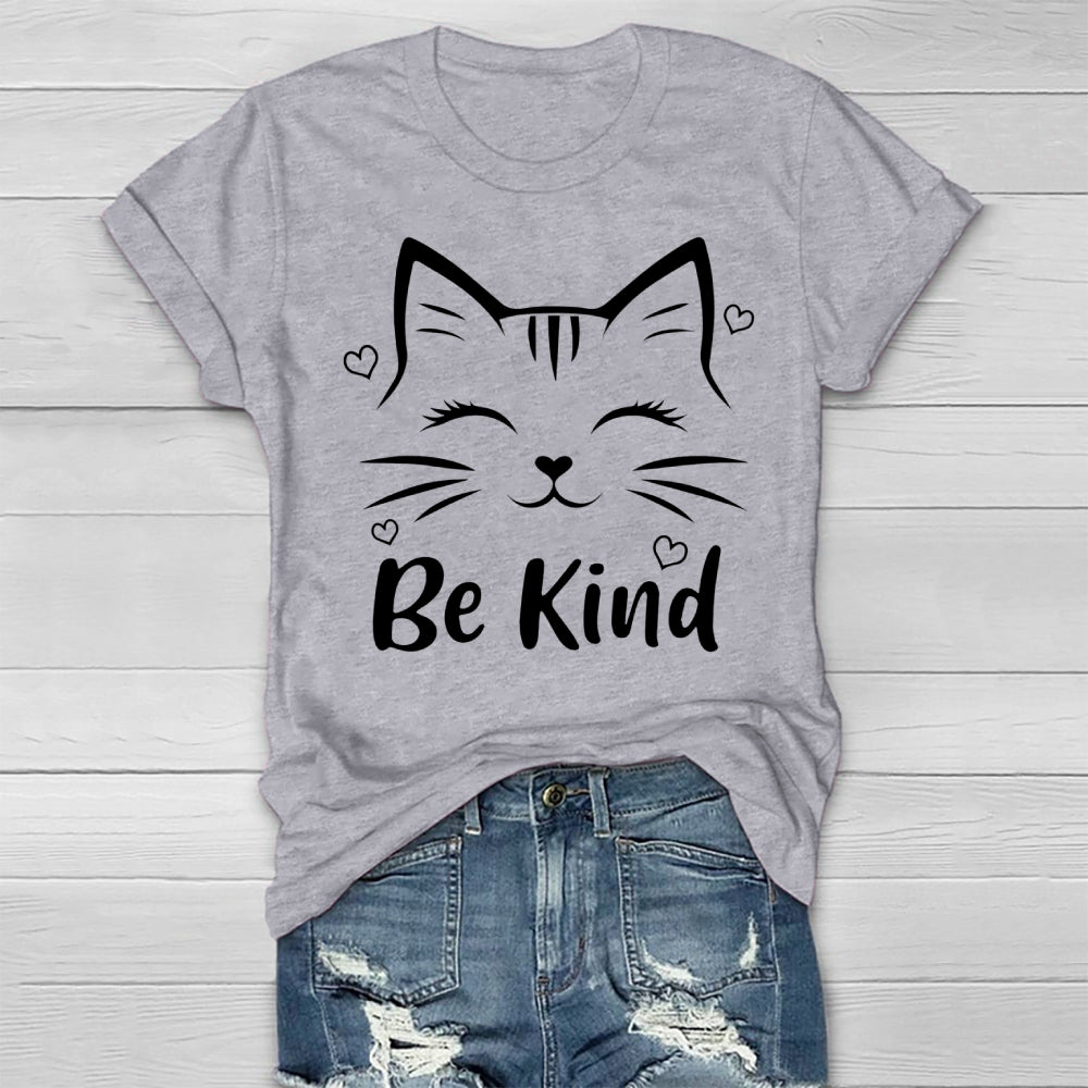 Be Kind Cute Cat Healthwear T-shirt