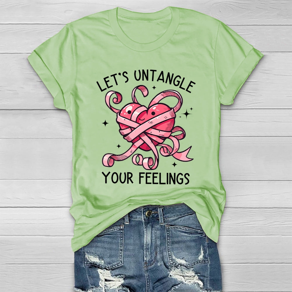 Let's Untangle Your Feelings Healthwear T-shirt