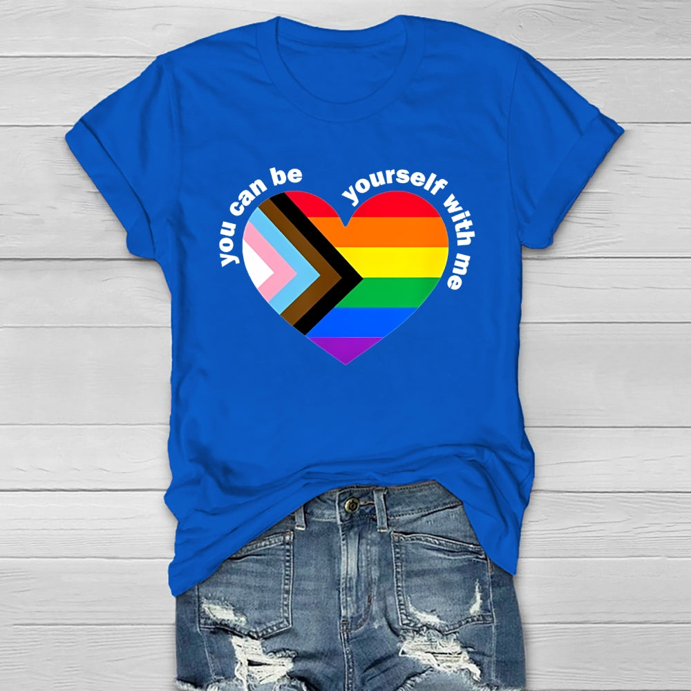 You Can Be Yourself With Me Healthwear T-shirt
