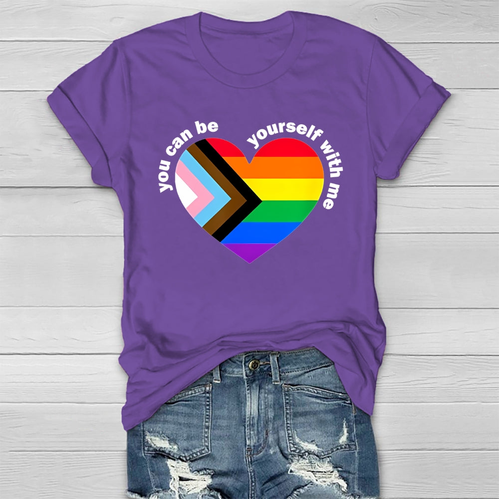 You Can Be Yourself With Me Healthwear T-shirt