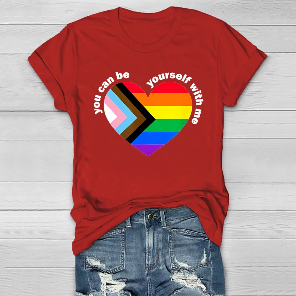 You Can Be Yourself With Me Healthwear T-shirt
