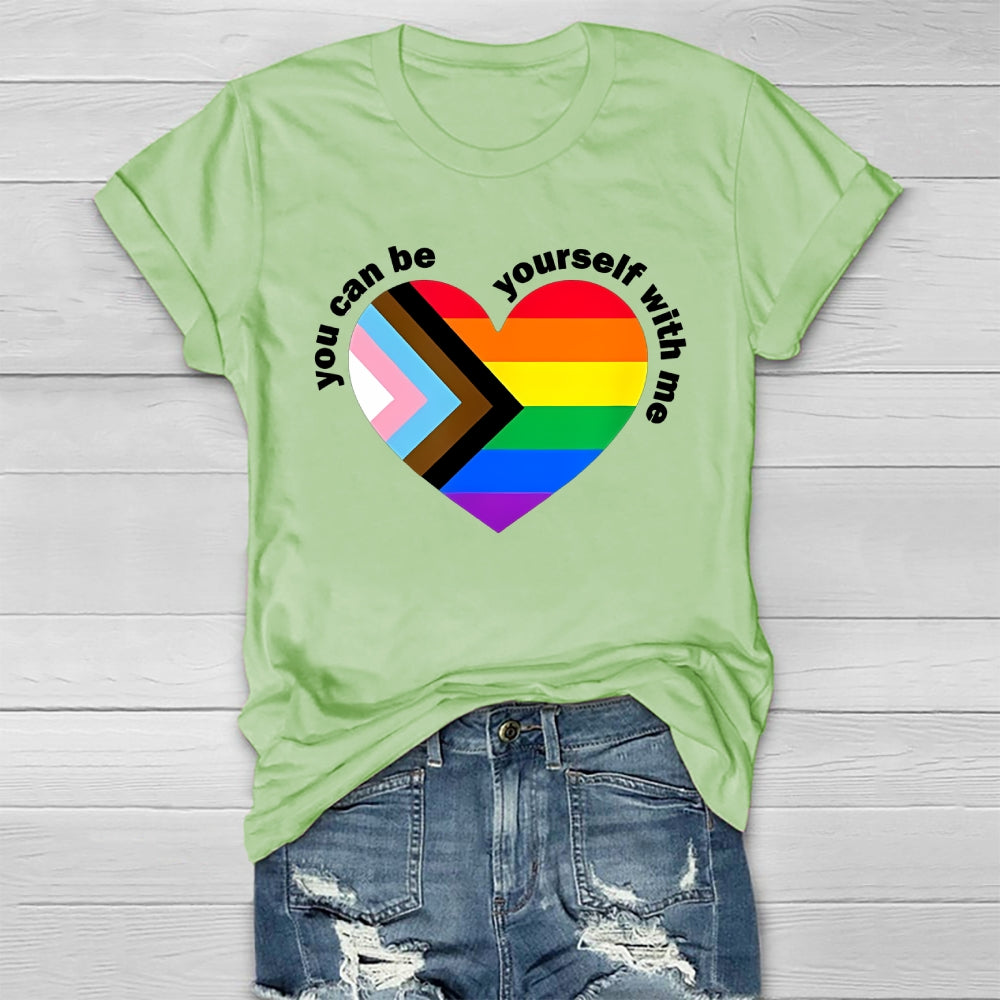 You Can Be Yourself With Me Healthwear T-shirt