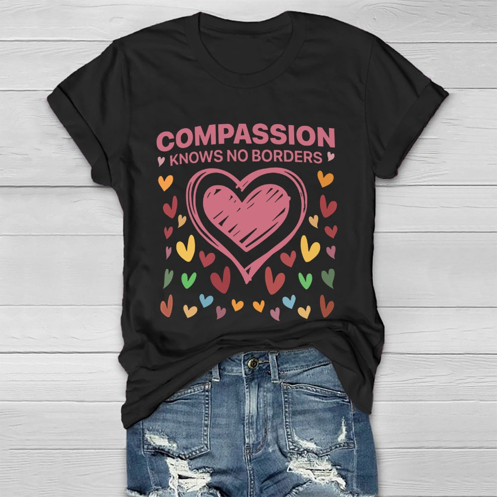 Compassion Knows No Borders Healthwear T-shirt