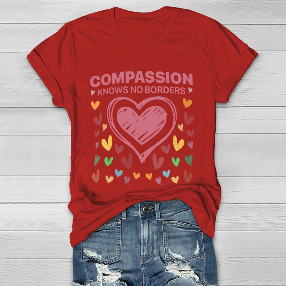 Compassion Knows No Borders Healthwear T-shirt