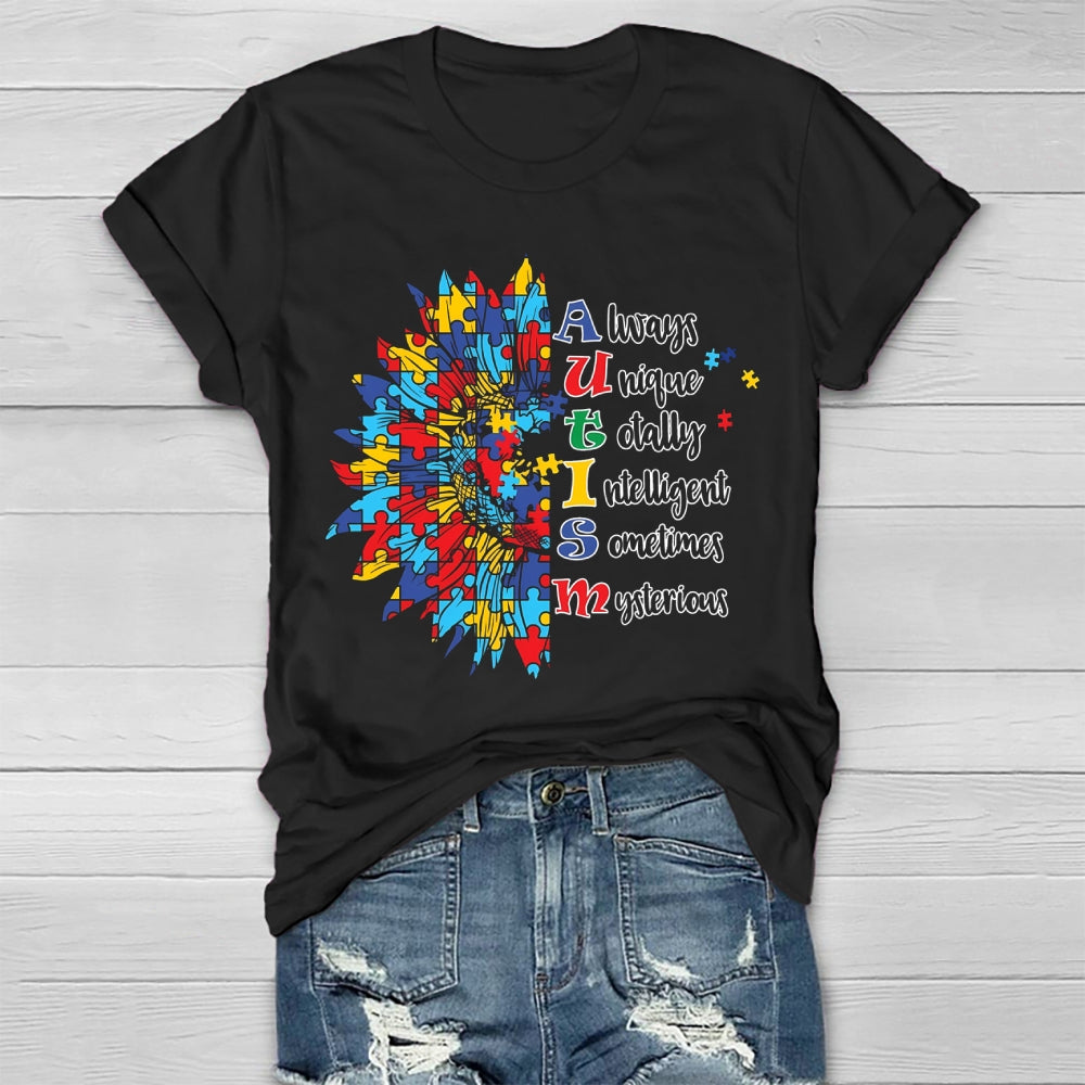 Autism Always Unique Totally Interesting Sometime Mysterious Healthwear T-shirt