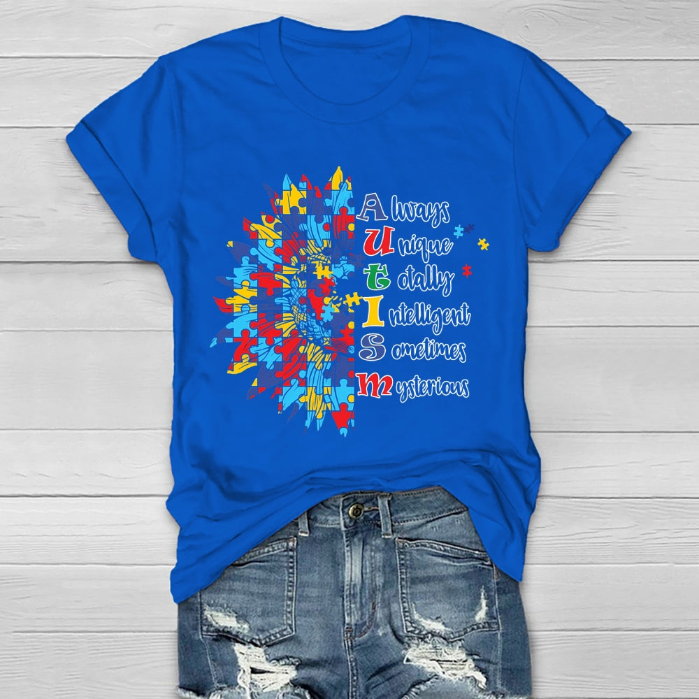 Autism Always Unique Totally Interesting Sometime Mysterious Healthwear T-shirt