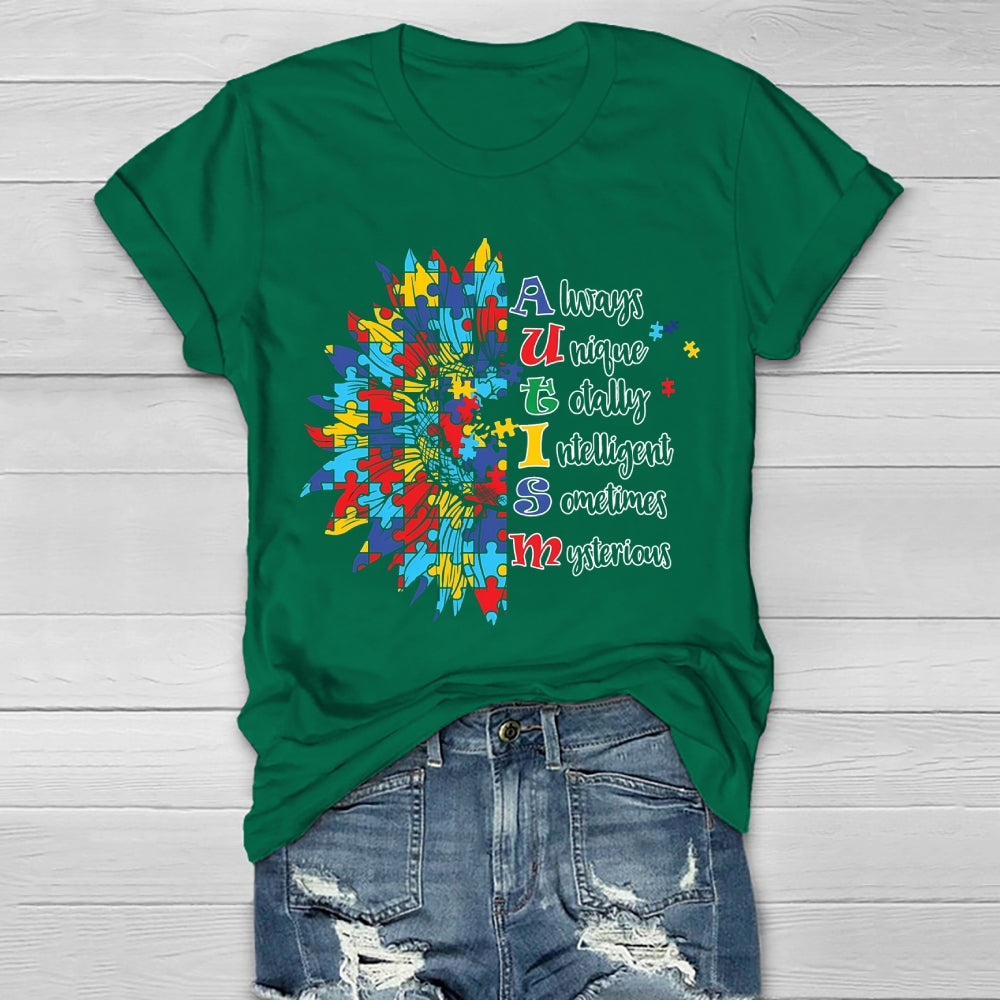 Autism Always Unique Totally Interesting Sometime Mysterious Healthwear T-shirt