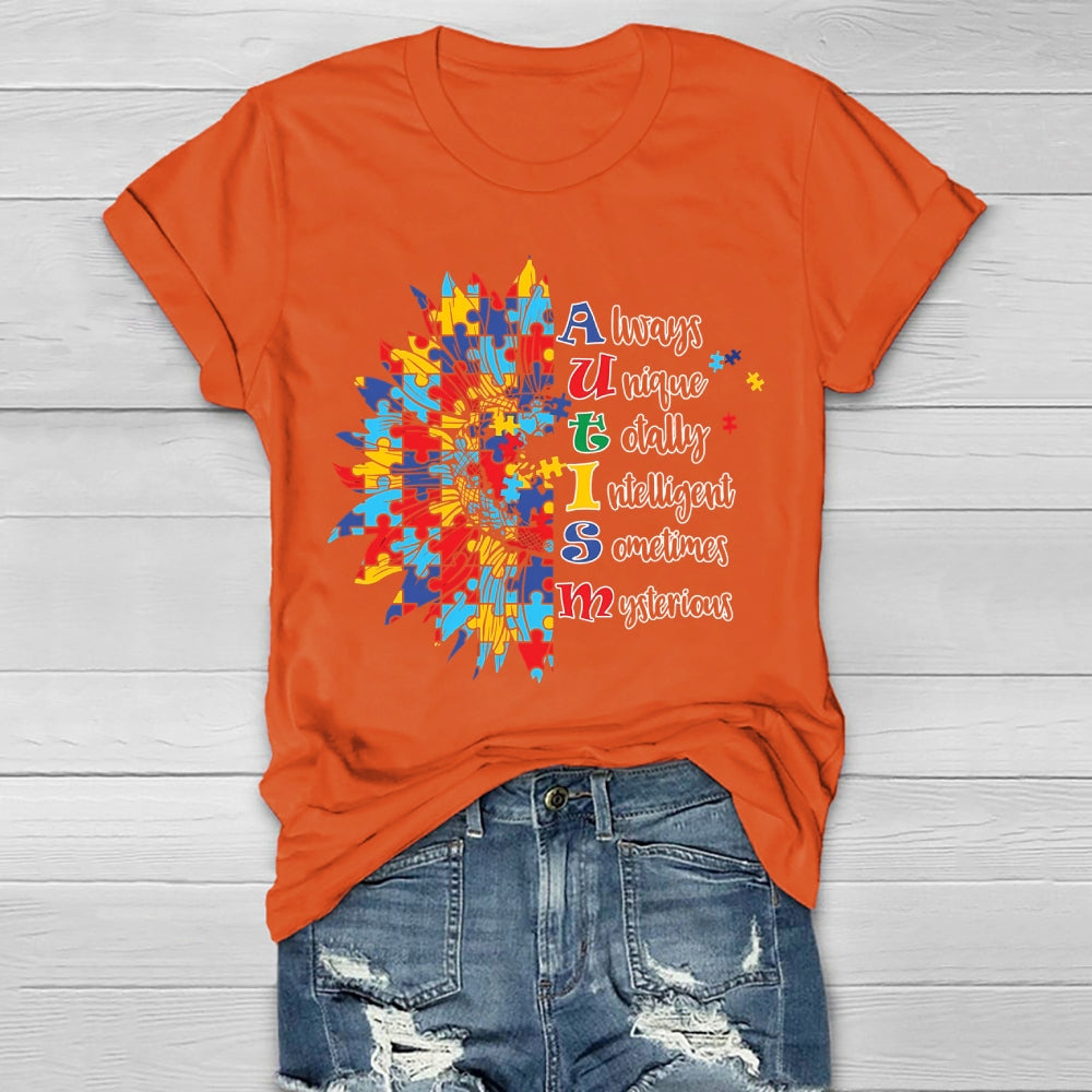 Autism Always Unique Totally Interesting Sometime Mysterious Healthwear T-shirt