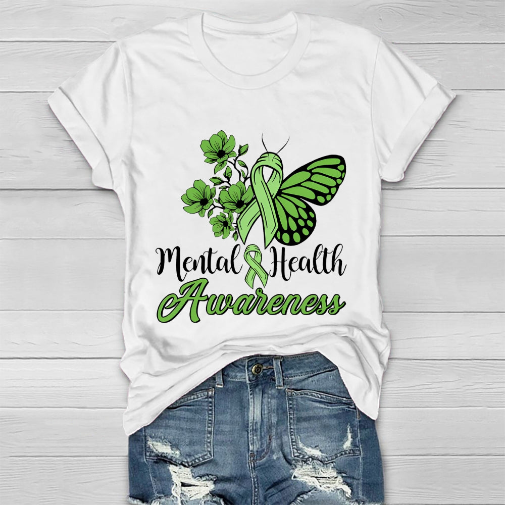 Mental Health Awareness Butterfly Healthwear T-shirt