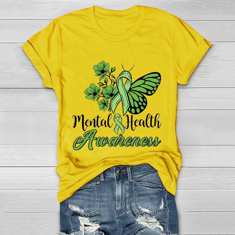 Mental Health Awareness Butterfly Healthwear T-shirt