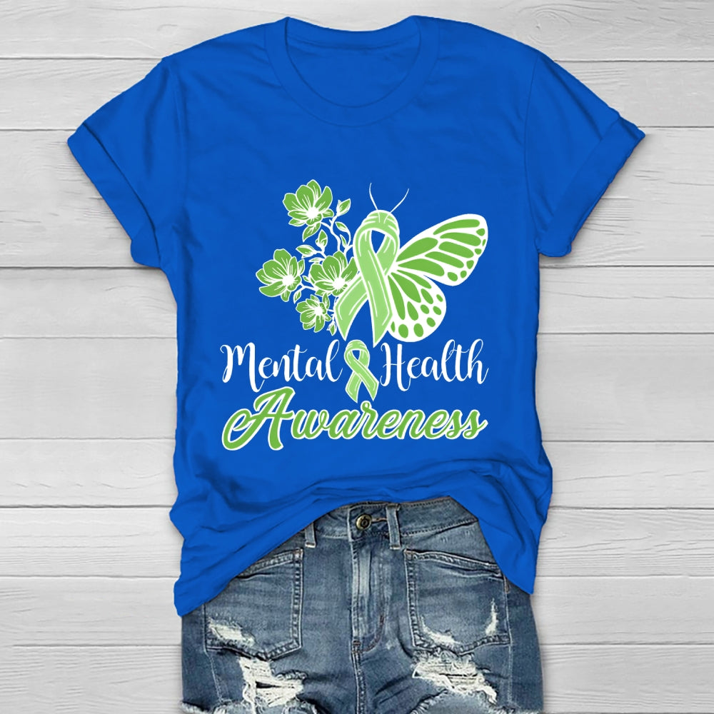 Mental Health Awareness Butterfly Healthwear T-shirt