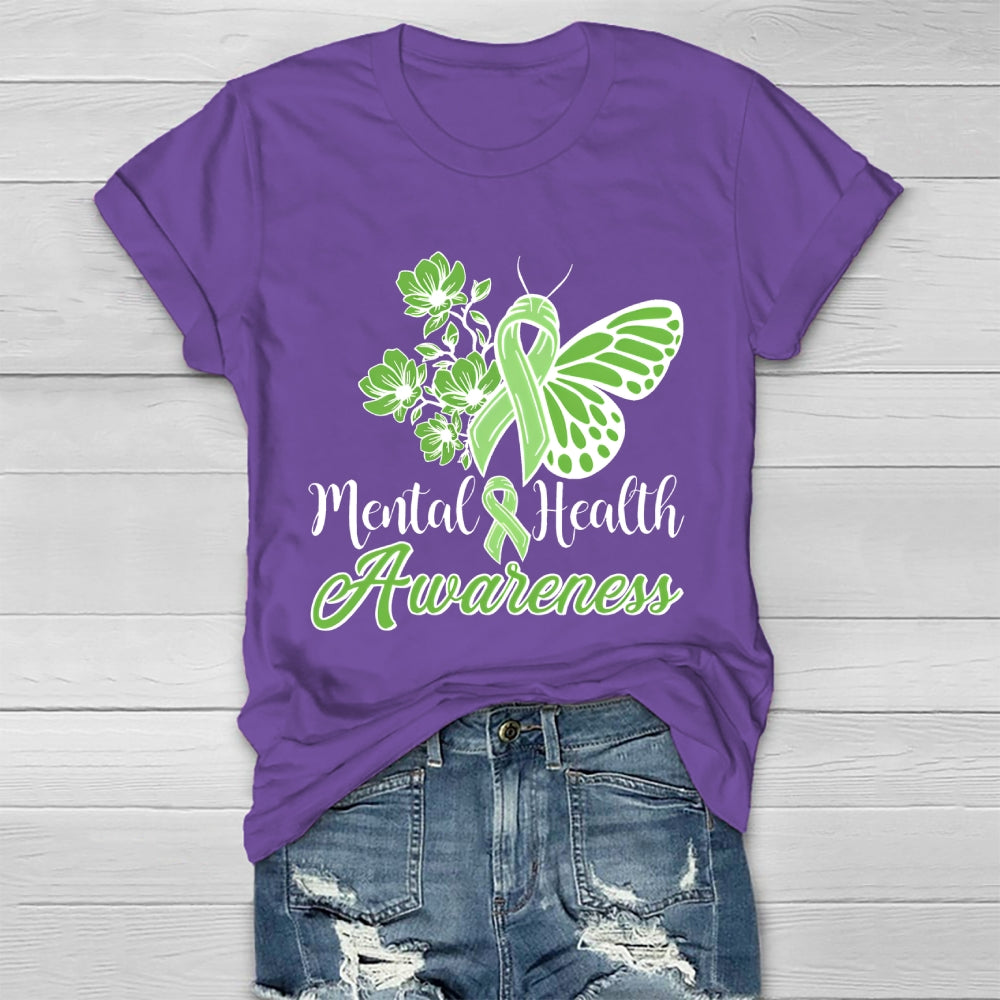 Mental Health Awareness Butterfly Healthwear T-shirt