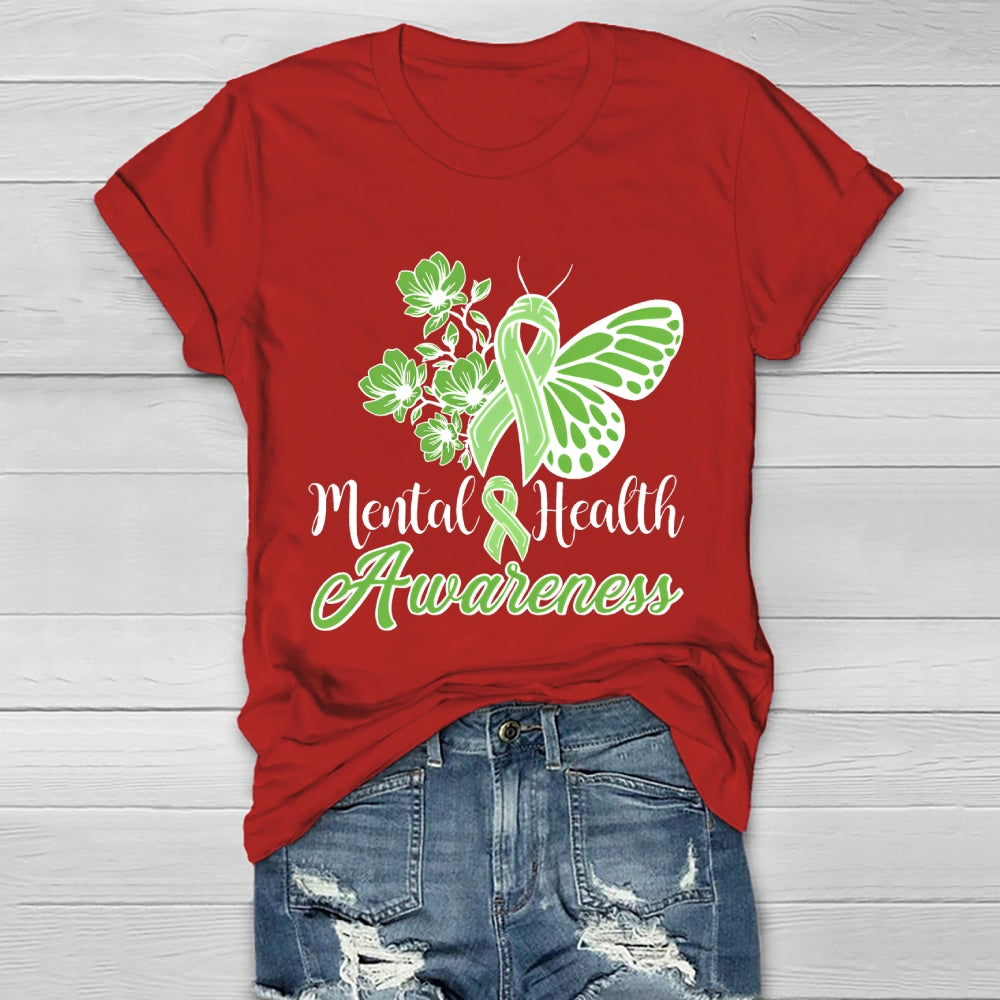 Mental Health Awareness Butterfly Healthwear T-shirt