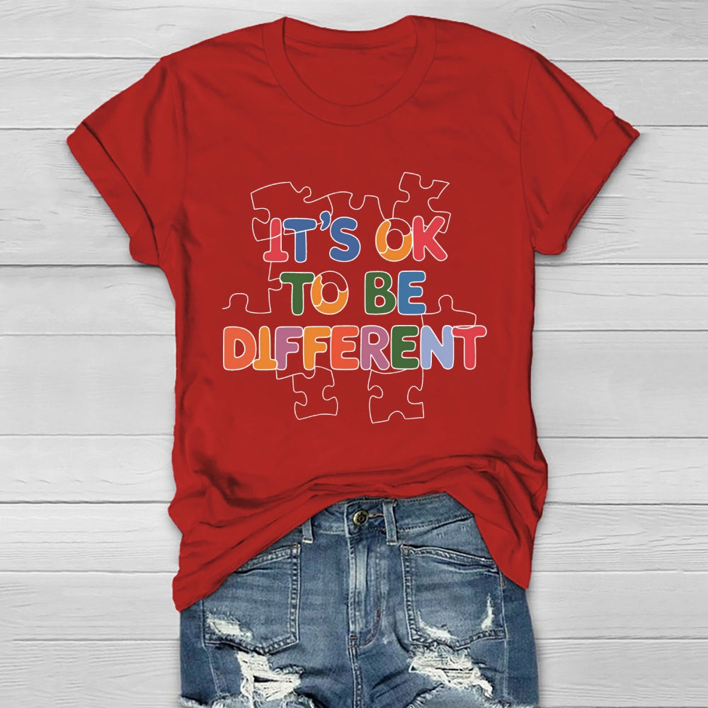 It's Ok To Be Different Puzzle Healthwear T-shirt