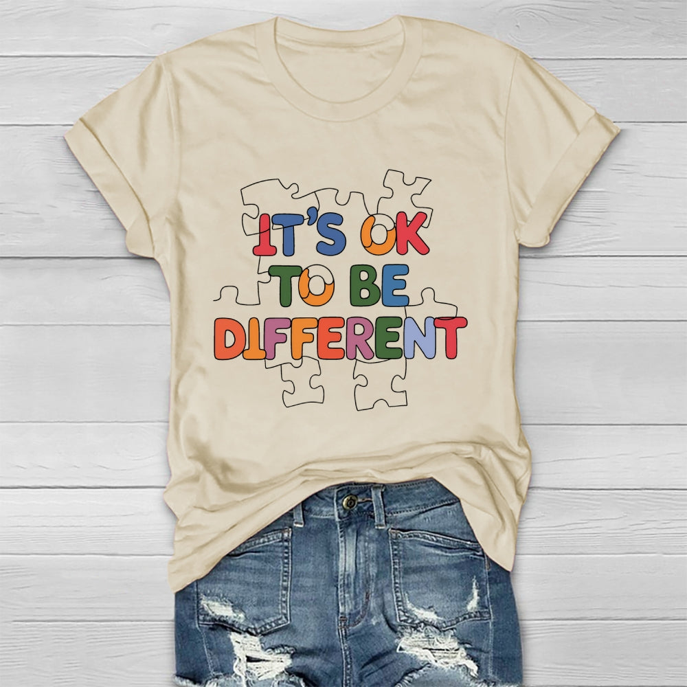 It's Ok To Be Different Puzzle Healthwear T-shirt