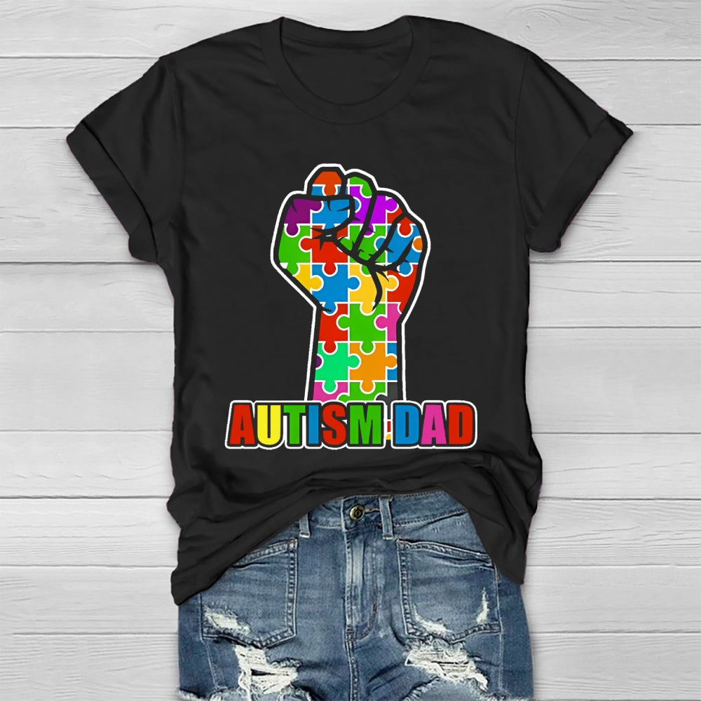Autism Dad Fist Healthwear T-shirt