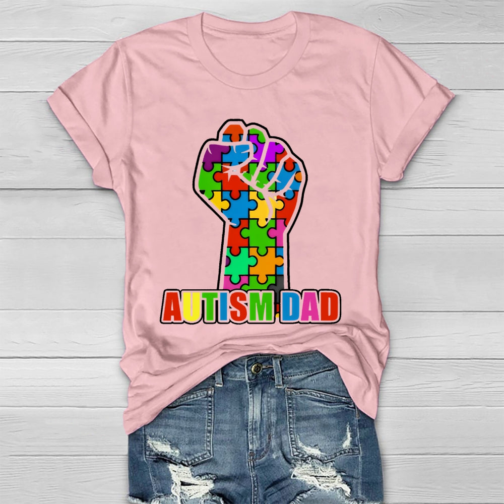 Autism Dad Fist Healthwear T-shirt