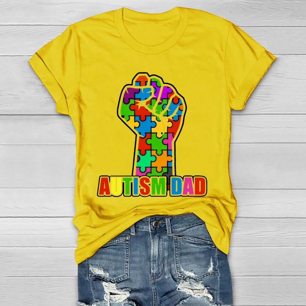 Autism Dad Fist Healthwear T-shirt
