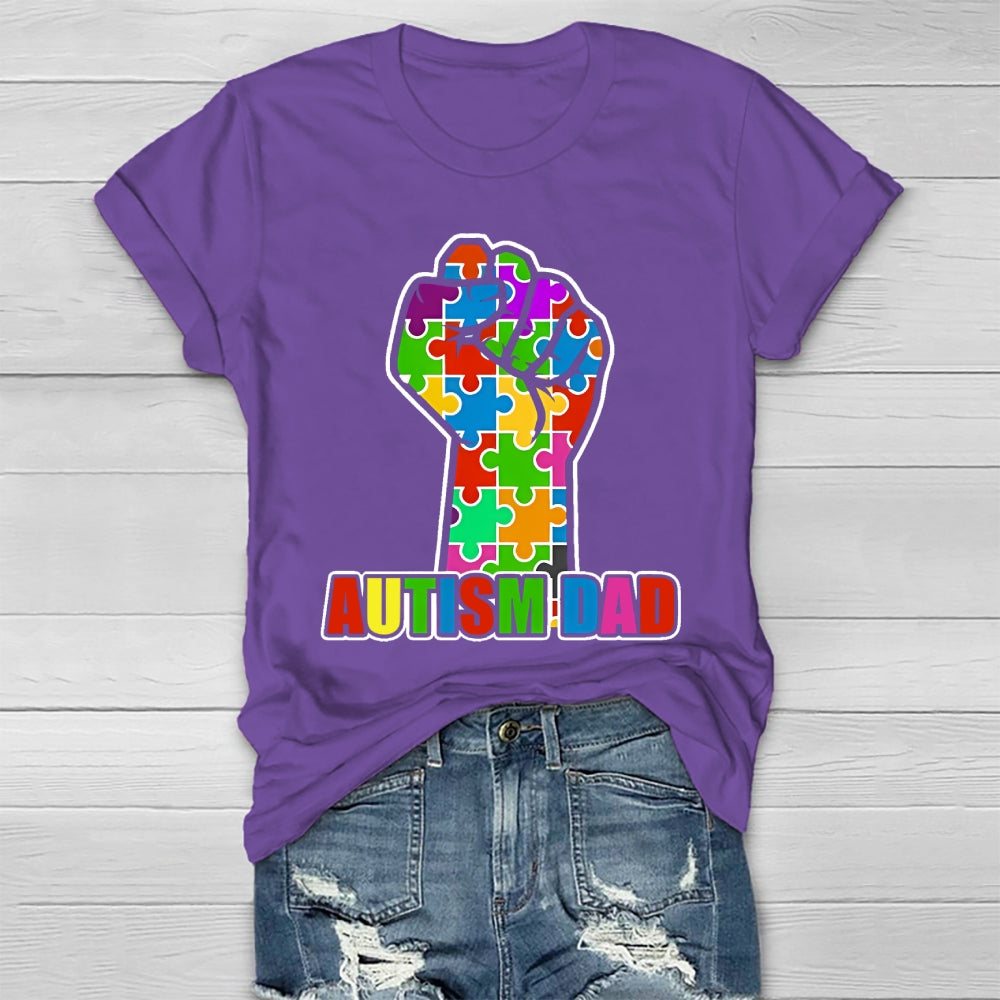 Autism Dad Fist Healthwear T-shirt