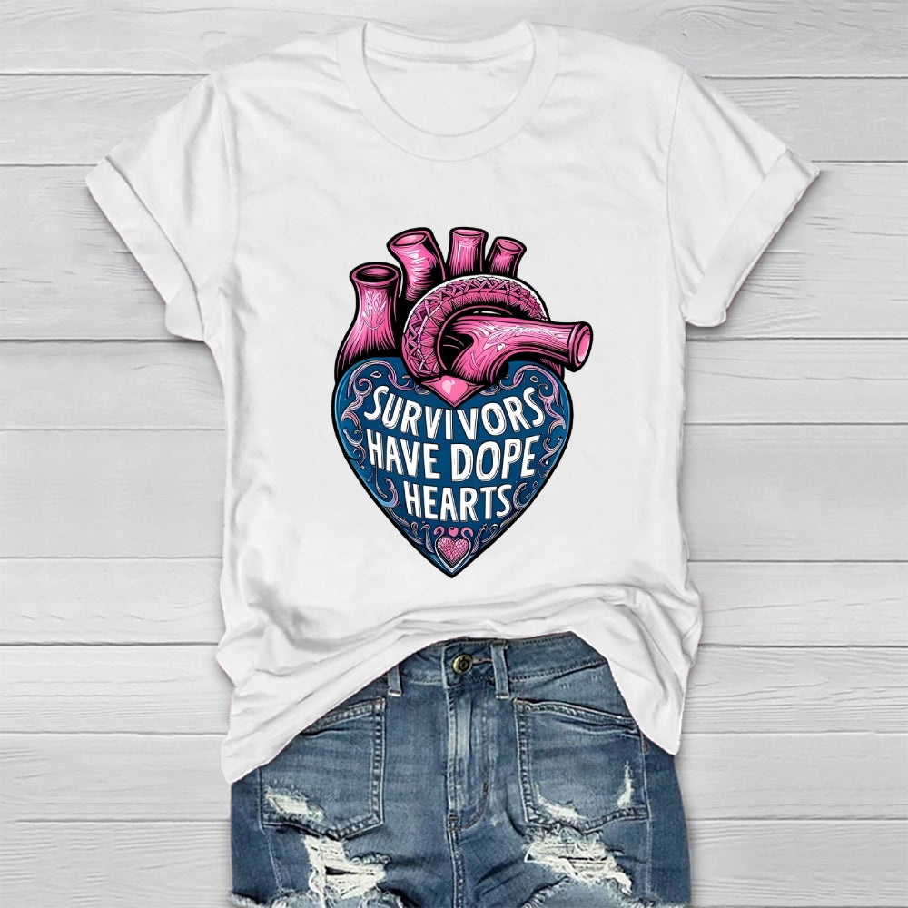 Survivor Have Dope Hearts Healthwear T-shirt