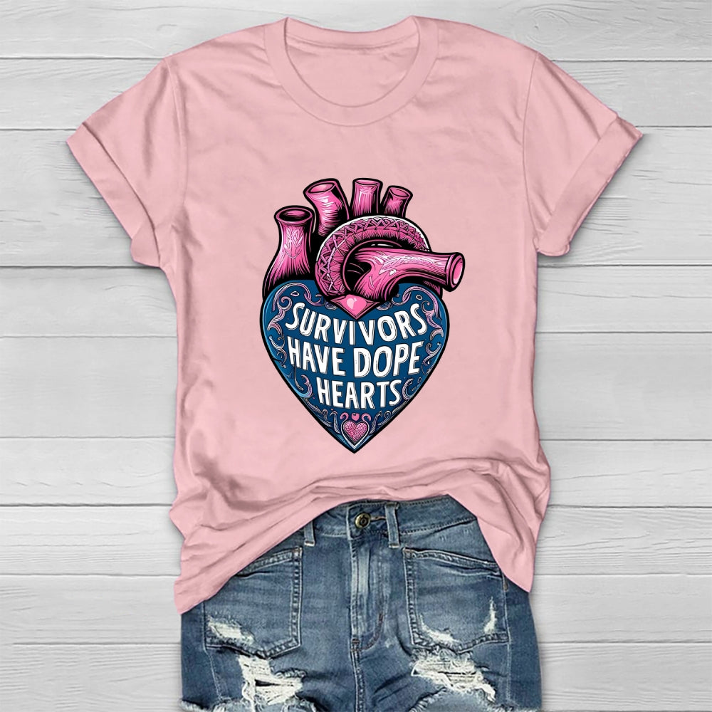 Survivor Have Dope Hearts Healthwear T-shirt