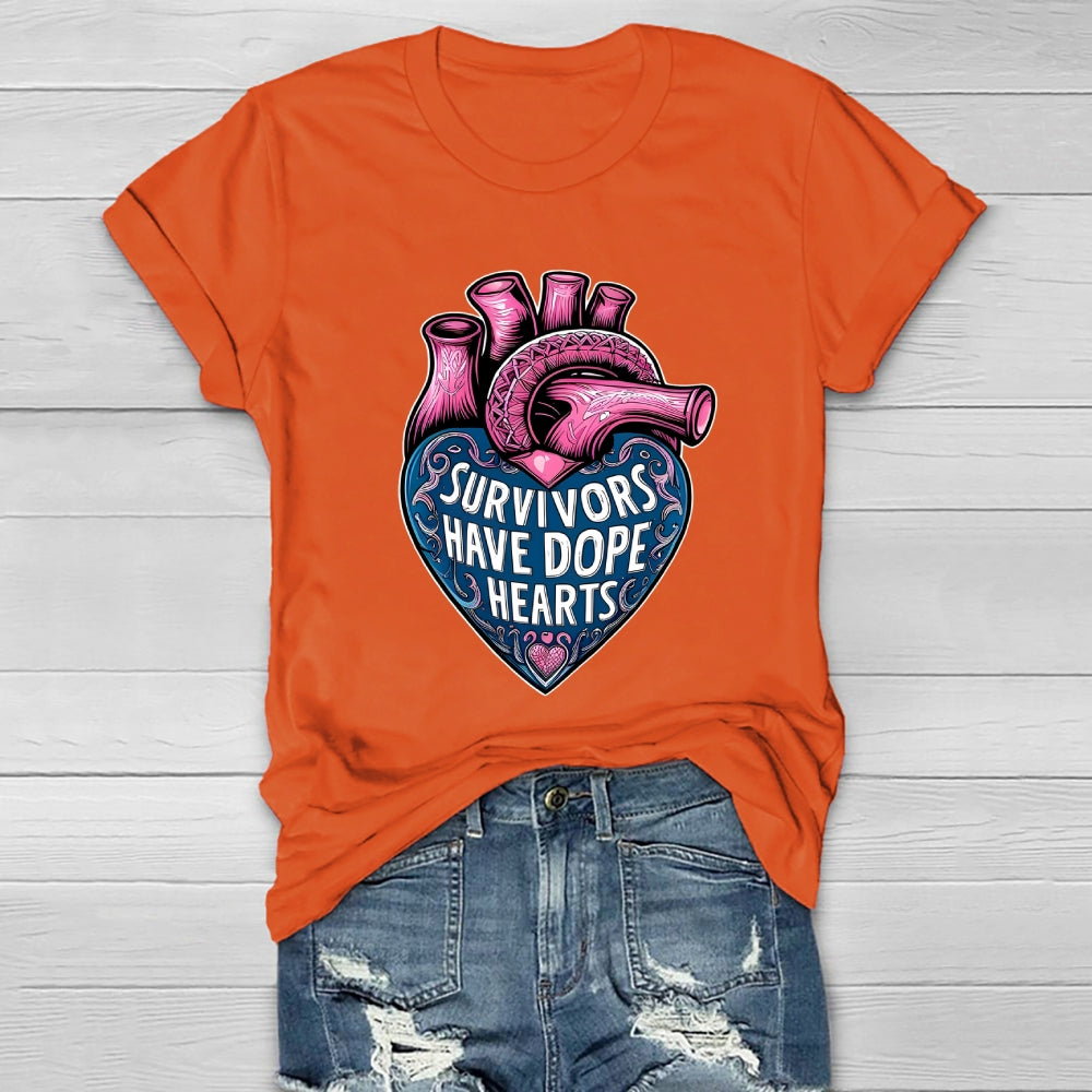Survivor Have Dope Hearts Healthwear T-shirt