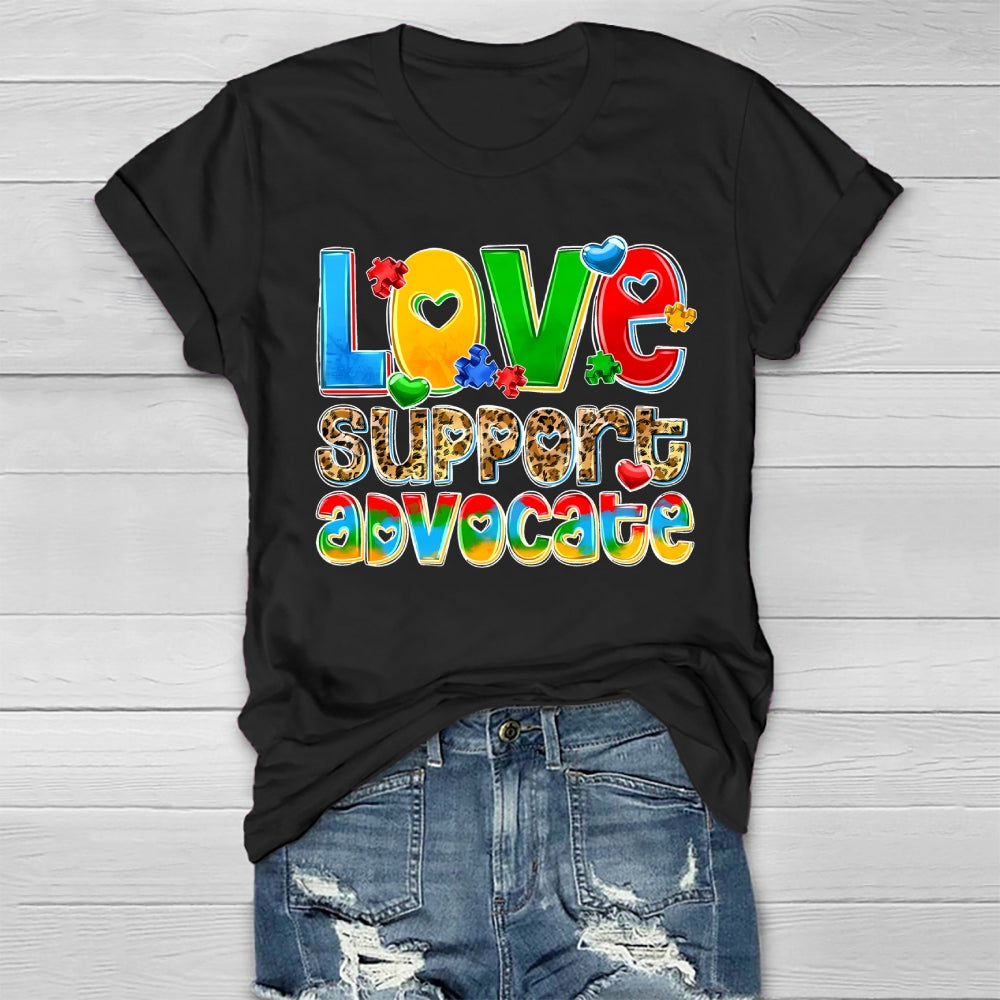 Love Support Advocate Healthwear T-shirt