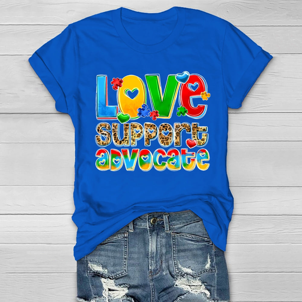 Love Support Advocate Healthwear T-shirt