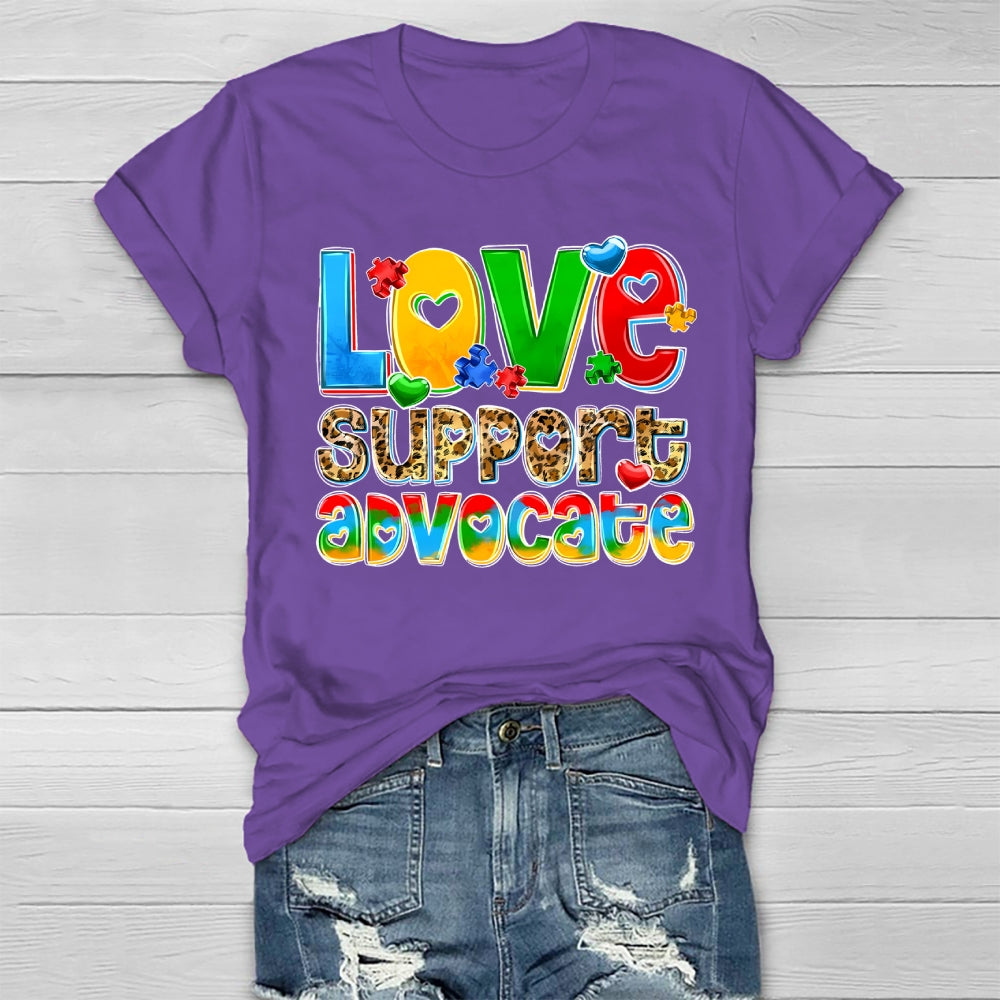 Love Support Advocate Healthwear T-shirt