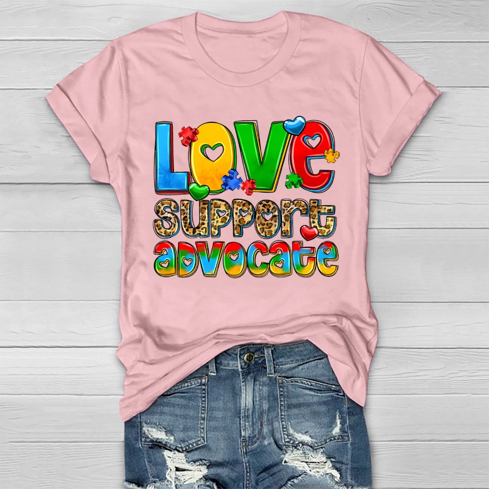 Love Support Advocate Healthwear T-shirt