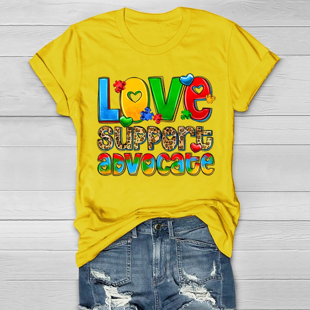 Love Support Advocate Healthwear T-shirt