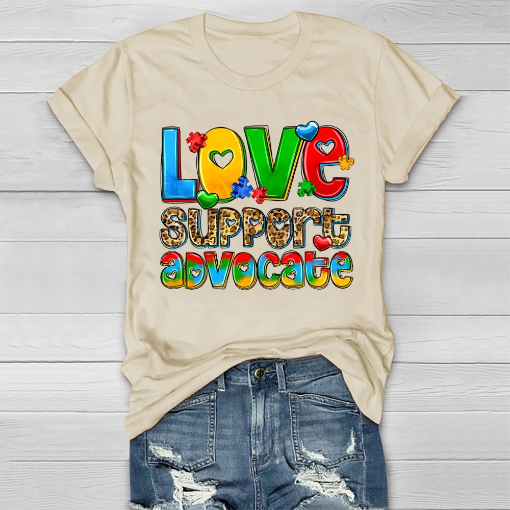 Love Support Advocate Healthwear T-shirt