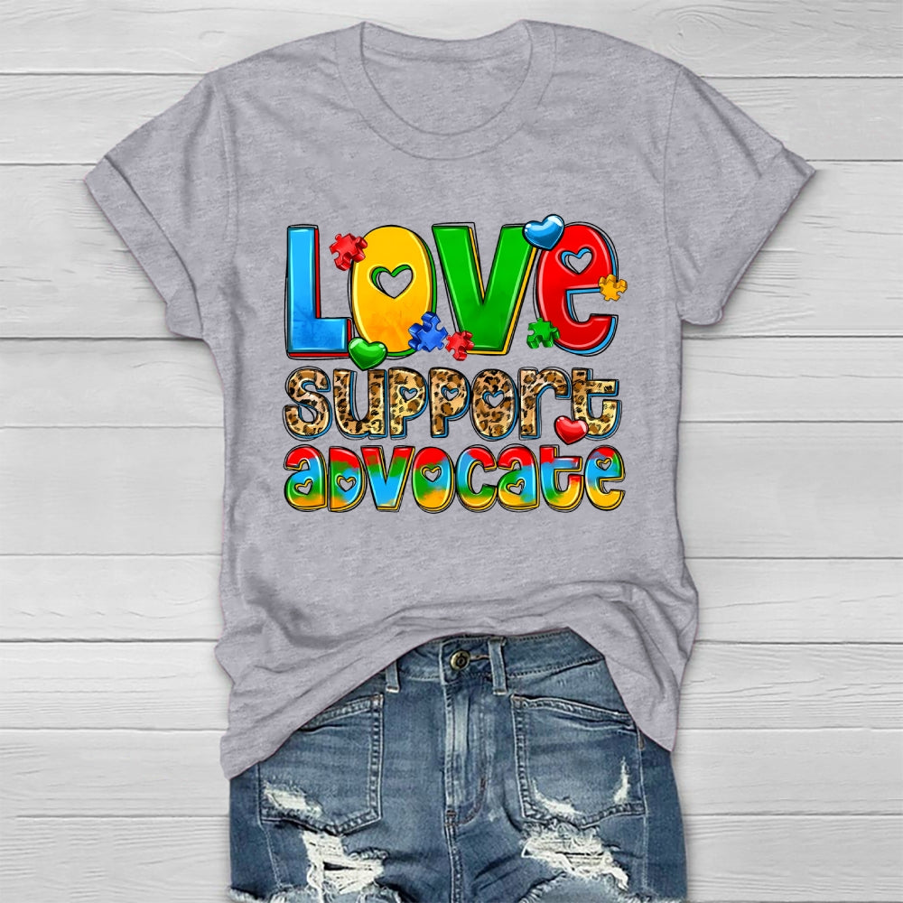 Love Support Advocate Healthwear T-shirt